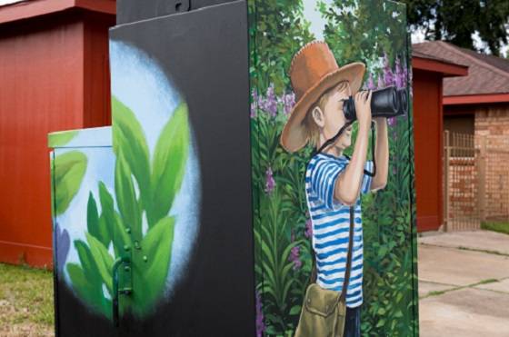 Mini Mural - W Little York at Deep Forest
