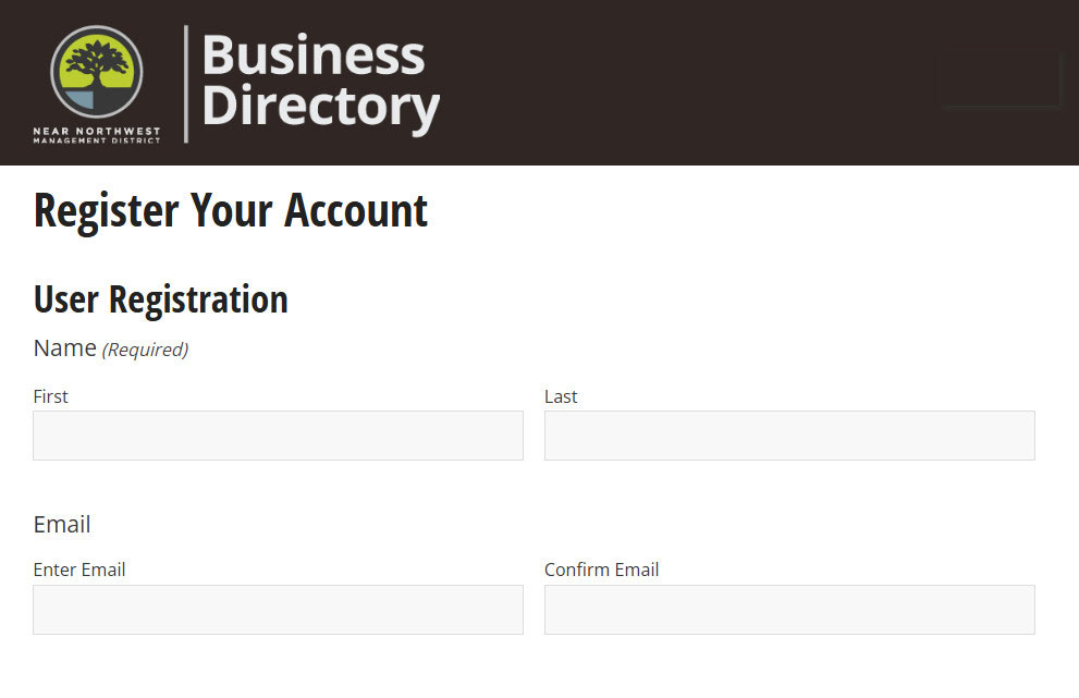 NNMD Business Directory - Registration Registration Page