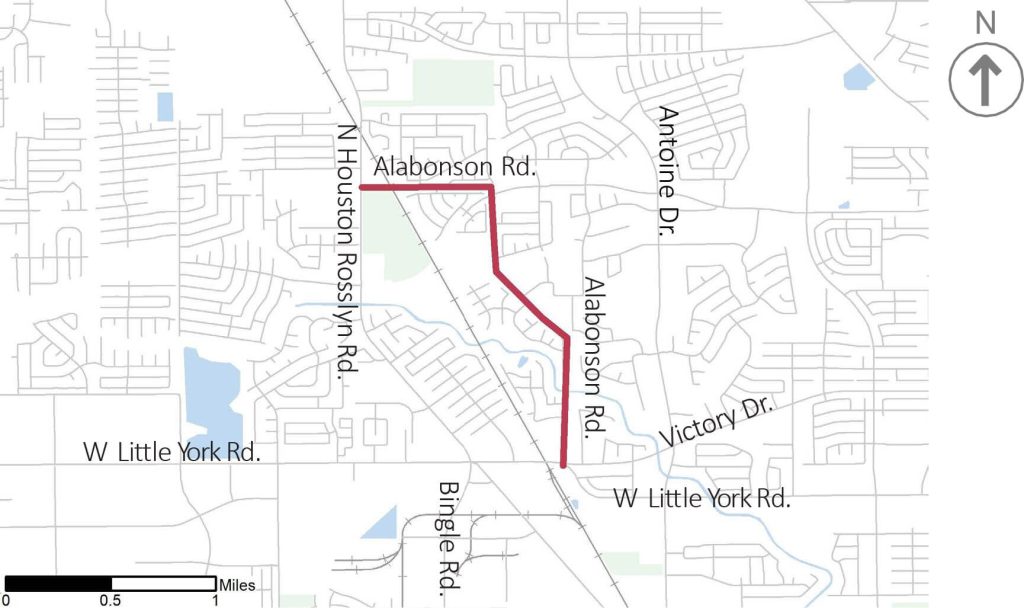 Alabonson Road Reconstruction - Project Map
