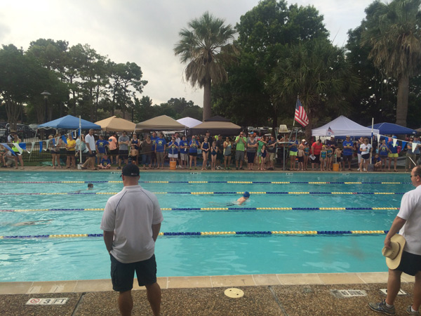 The Blue Marlins Swim Team meet at White Oak Pool