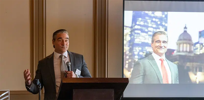 Harris County District Attorney Sean Teare spoke at the March 6, 2025 Business Network Breakfast