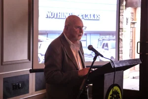 Wayne speaking at March BNB