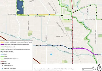 West Tidwell Road Pedestrian Transit Improvements